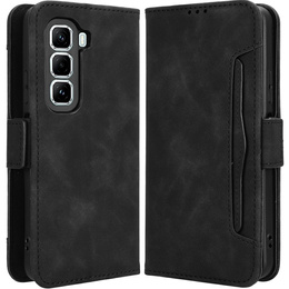 Θήκη με πτερύγιο για Infinix Hot 50 Pro 4G, Card Slot, μαύρη