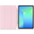 Θήκη για Samsung Galaxy Tab S10 FE+ Plus, Smartcase με χώρο για γραφίδα, ροζ