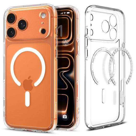 Θήκη Spigen Ultra Hybrid MagSafe για iPhone 17 Pro, Διαφανές / Λευκό