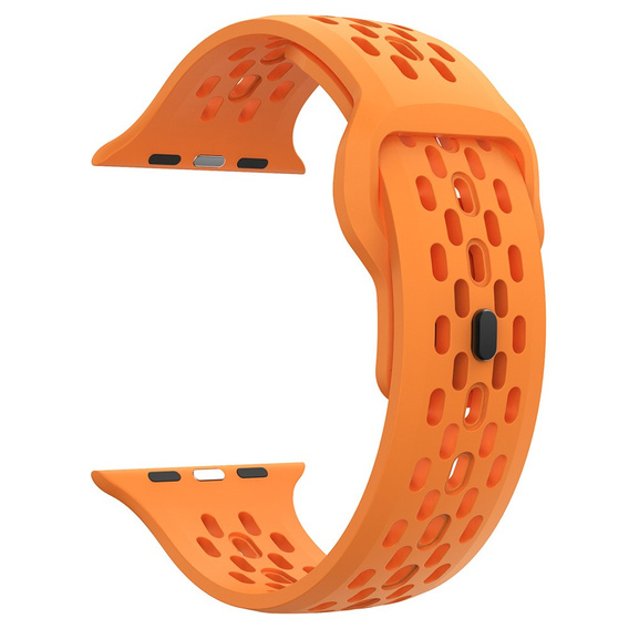 Λουράκι σιλικόνης για Apple Watch 1/2/3/4/5/6/7/8/SE/ULTRA 42/44/45/49MM, Πορτοκαλί