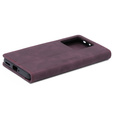 Θήκη για Xiaomi 13T / 13T Pro, ERBORD Vintage, πορτοφόλι με πτερύγιο, κόκκινη