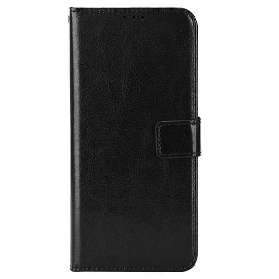 Θήκη με πτερύγιο για Samsung Galaxy M35, Crazy Horse Wallet, μαύρη