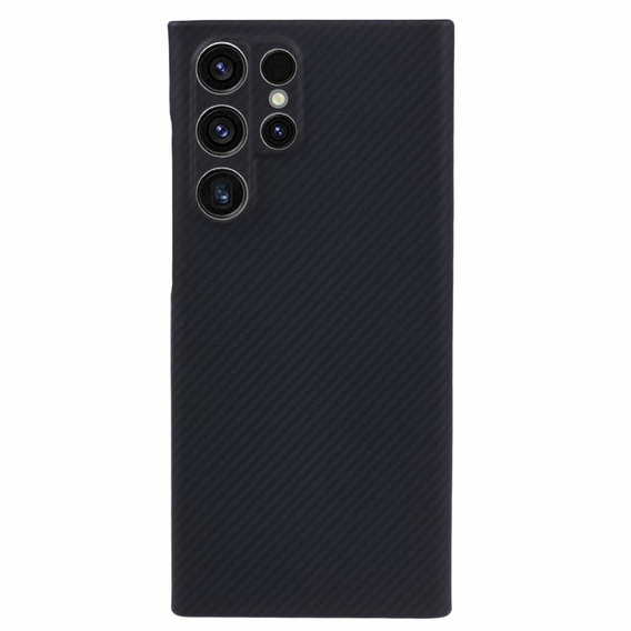 Θήκη για Samsung Galaxy S22 Ultra, Aramid Fiber Cover, μαύρη