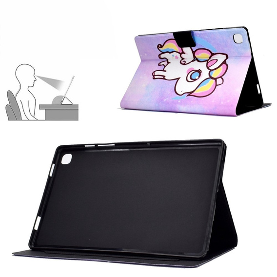 Θήκη για Samsung Galaxy Tab A7 Lite, με πτερύγιο, colorful horse