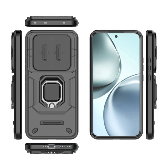 Θήκη για Realme 14 Pro+ 5G, CamShield Slide, μαύρη