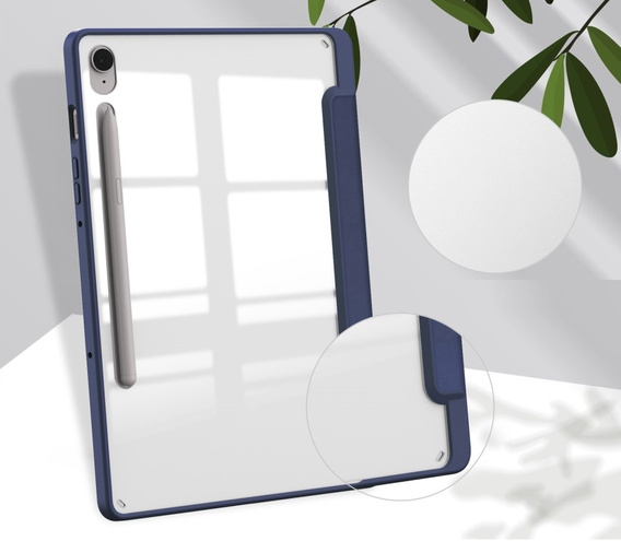 Θήκη για Samsung Galaxy Tab S10 Lite / S10 FE / S9 FE, Smartcase Hybrid, με χώρο για γραφίδα, σκούρο μπλε