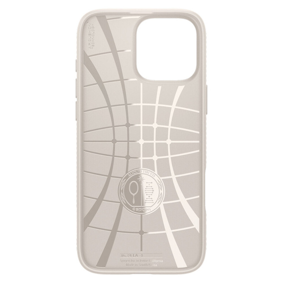 θήκη Spigen για iPhone 16 Pro, Liquid Air, τιτάνιο + μετριασμένο γυαλί 9H