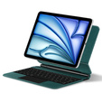 Θήκη πληκτρολογίου για iPad Air 11" 2024, Magnetic Keyboard Touchpad, πράσινη