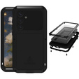 Love Mei Θήκη για Samsung Galaxy S25+ Plus, armored with glass, μαύρη