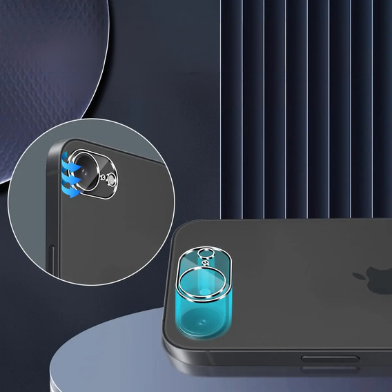 Μετριασμένο γυαλί για κάμερα για το iPhone 16E, διαφανής
