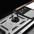 Θήκη για Motorola Edge 20 Pro, CamShield Slide, ασημένιο