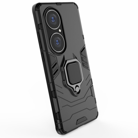 Θήκη για Huawei P50 Pro, Kickstand Ring, μαύρη