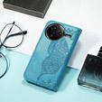 Θήκη με πτερύγιο για Xiaomi Poco F7 Pro, Butterfly, μπλε