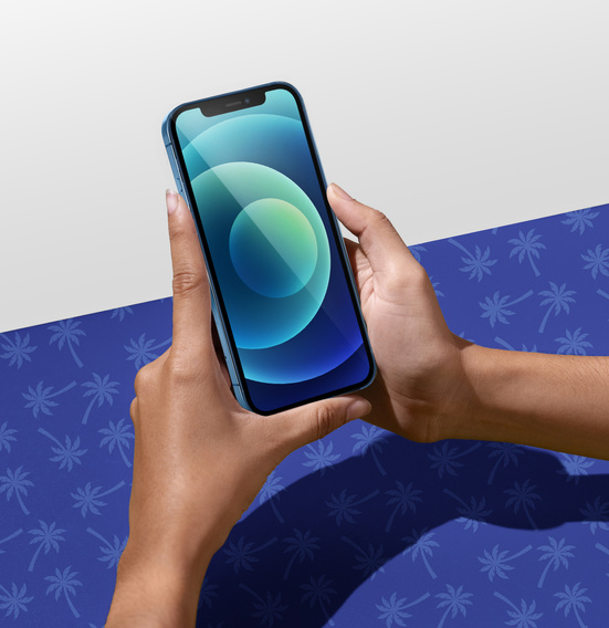 Διαμαντένιο γυαλί Diamond Palm για iPhone 12 Mini