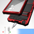Θωρακισμένη θήκη για Samsung Galaxy S25 Ultra, R-JUST, κόκκινη