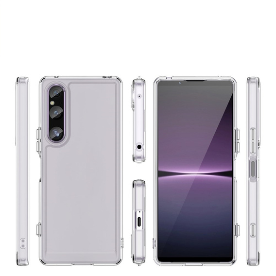 Θήκη για Sony Xperia 1 V, Fusion Hybrid, διαφανής