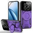 Θωρακισμένη θήκη για Realme 12 Pro 5G / 12 Pro+ 5G, Magnetic Ring, μωβ