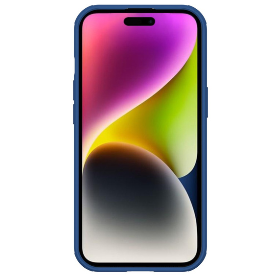 Θωρακισμένη θήκη Nillkin για iPhone 15 Plus, CamShield Pro, μπλε