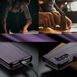 CASEME flip case για Samsung Galaxy Z Fold6 5G, Litchi Wallet, μωβ