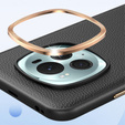 Δερμάτινη θήκη για Honor Magic 6 Pro 5G, leather hybrid, γκρι