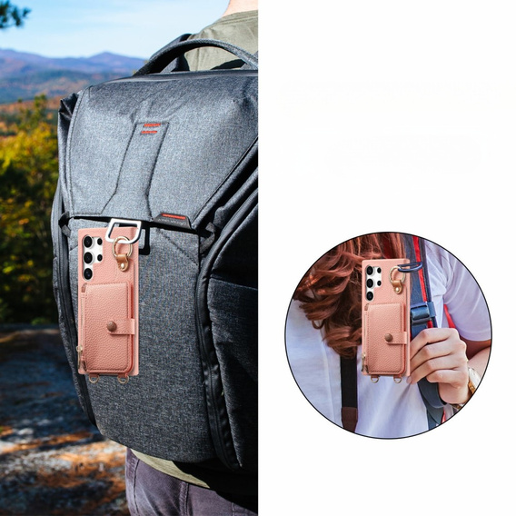 Θήκη για Samsung Galaxy S25 Ultra, GKK Leather, μαύρη