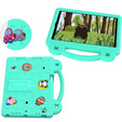 Παιδική θήκη για Lenovo Tab M10 X505F X605F / Tab P10-X705F/L / Huawei T5 10.1, Cute Patterns, με βάση, πράσινη