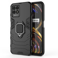 Θήκη για Realme 8i, Kickstand Ring, μαύρη