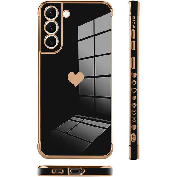 Θήκη για Samsung Galaxy S22, Electro heart, μαύρη