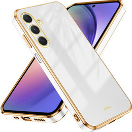 Θήκη για Samsung Galaxy A54 5G, Glamour CamShield, λευκή