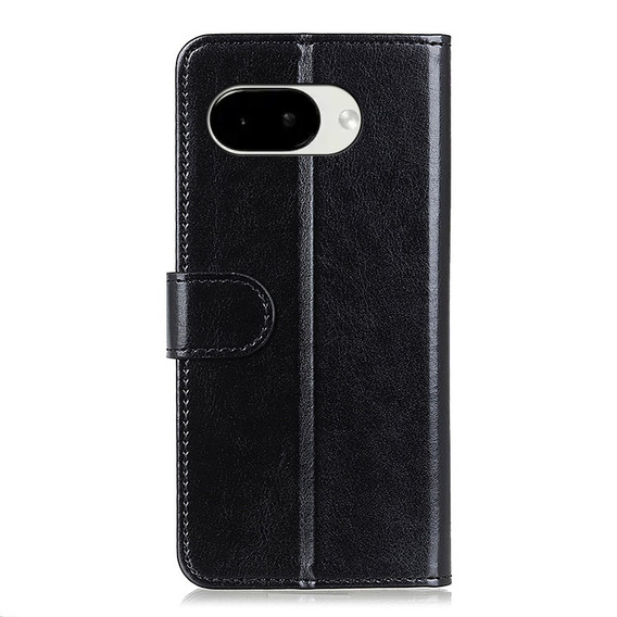 Θήκη με πτυσσόμενο καπάκι Crazy Horse Wallet για Google Pixel 10a, μαύρη