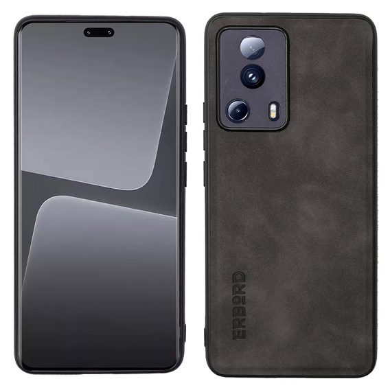 Θήκη για Xiaomi 13 Lite, ERBORD Business, με πλάκα στήριξης αυτοκινήτου, γκρι