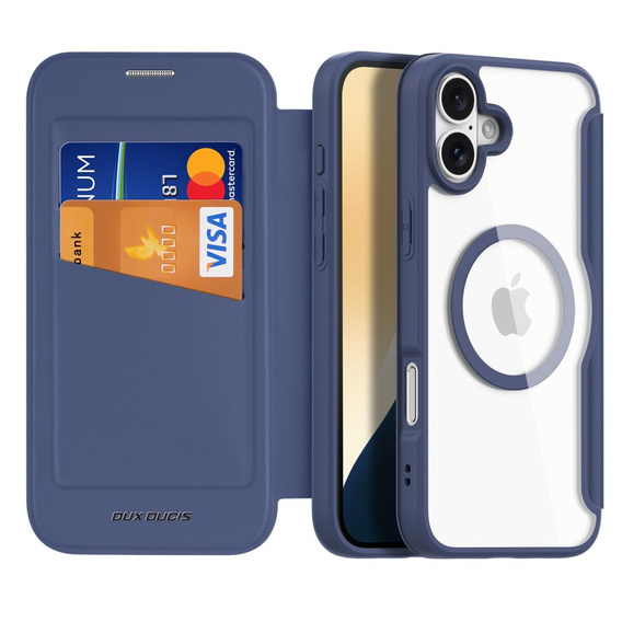 Dux Ducis Θήκη για iPhone 16 Plus, Skin X Pro, MagSafe, σκούρο μπλε