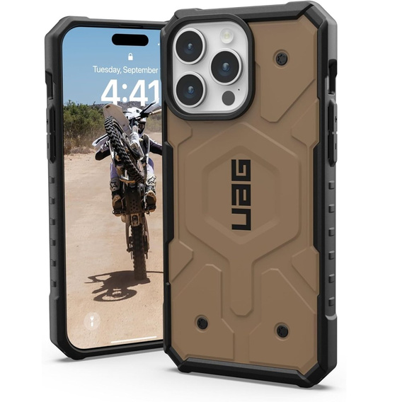 Urban Armor Gear Θήκη για iPhone 15 Pro Max, Pathfinder MagSafe, καφέ