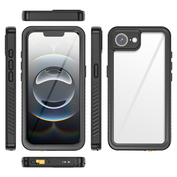 Αδιάβροχη θήκη IP68 για iPhone 16E, Redpepper, μαύρη