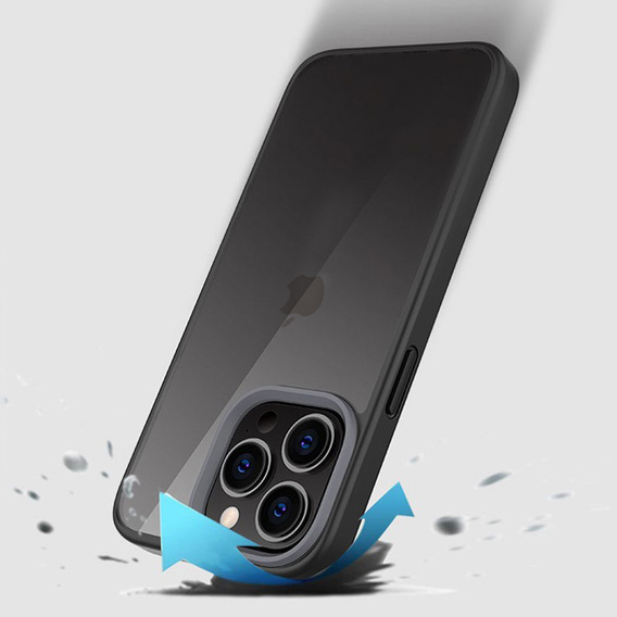 Θήκη για iPhone 13 Pro, ERBORD Hybrid Case, μαύρη