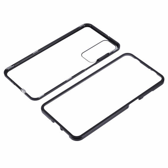 θήκη για το Samsung Galaxy A16, Magnetic Dual Glass, μαύρη