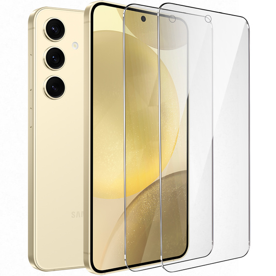2x Μετριασμένο γυαλί για Samsung Galaxy S24+/S25+ Plus, ERBORD 9H Hard Glass στην οθόνη