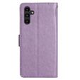 Θήκη με πτερύγιο για Samsung Galaxy S23 FE, Butterfly, μωβ