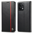 Θήκη με πτερύγιο για Xiaomi Redmi Note 13 Pro 4G / Xiaomi Redmi Note 14S / Xiaomi Poco M6 Pro 4G, Carbon LC.IMEEKE, μαύρη
