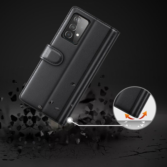 θήκη με πτερύγιο για Samsung Galaxy A52 / A52s, Split Leather, μπλε