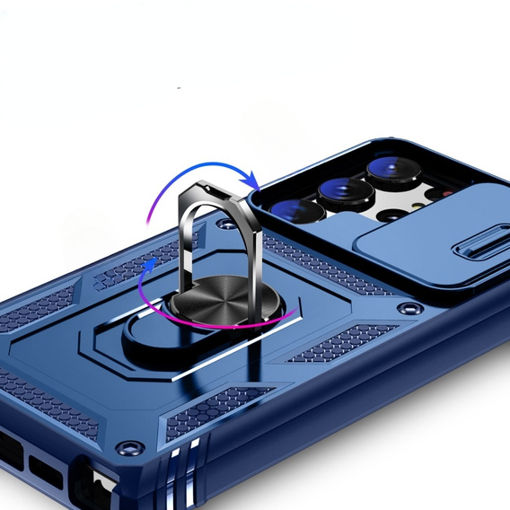 Θήκη για Samsung Galaxy S24 Ultra, CamShield Slide, μπλε