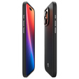 θήκη Spigen για iPhone 16 Pro Max, Enzo Aramid MagSafe, Μαύρο άνθρακα / ασημί + γυαλί 9H tempered glass