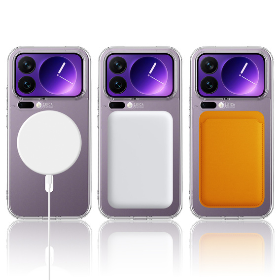 Θήκη Fusion Hybrid για MagSafe για Xiaomi 17 Pro Max, διαφανής