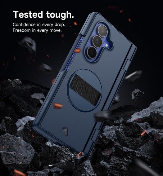 Θήκη Suritch με βάση 360° και ενσωματωμένη προστατευτική μεμβράνη οθόνης για Samsung Galaxy Z Fold7