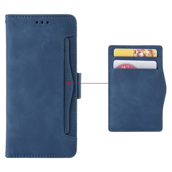 Θήκη με πτερύγιο για Oppo Reno 13 Pro, Card Slot, σκούρο μπλε
