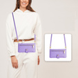 Θήκη με πτερύγιο για iPhone 14 Pro, Wallet Zipper Pocket, μωβ