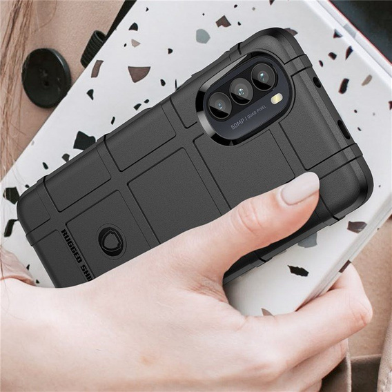 Θήκη για Motorola Moto G52 / G82 5G, Rugged Shield, μαύρη