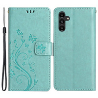 Θήκη με πτερύγιο για Samsung Galaxy A55 5G, Wallet, Butterfly, μωβ