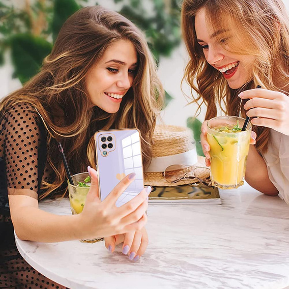 Θήκη για Samsung Galaxy A12 / M12 / A12 2021, Electro heart, μωβ