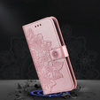 Θήκη με πτερύγιο για Samsung Galaxy A54 5G, Mandala Flower, ροζ rose gold